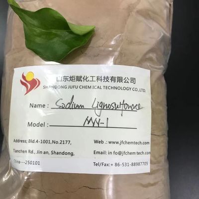 Na Lignosulfonate CAS 8068-05-1 Serbuk Mengalir Gratis Superplasticizer C20H24Na2O10S2